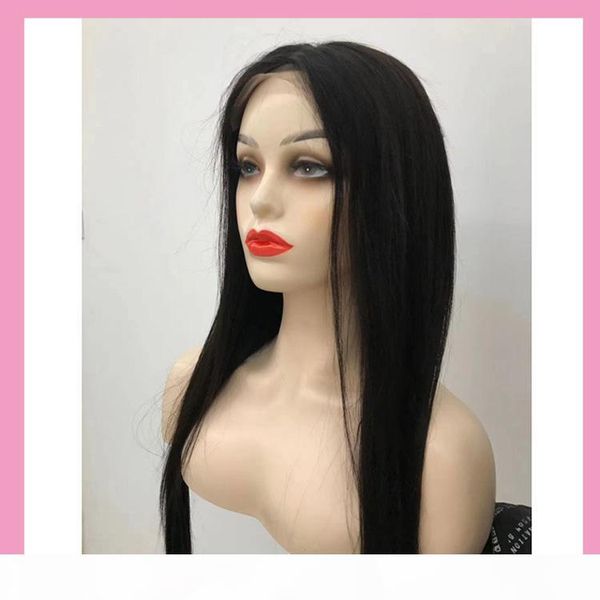 

перуанский необработанные virgin человеческих волос 5 * 5 lace closure парики прямой 5 к 5 closure парик 26-32inch natural color long inch, Black;brown