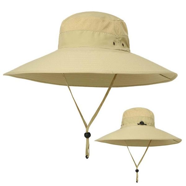 

wide brim bucket hats for men women outddoor sunhat sun protection fishing hat casual jungle fisherman hat summer