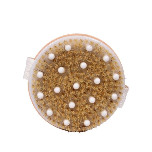 

dry / wet body brush -clear dead skin cells while reducing cellulite and toxins - natural bristles for better exfoliat