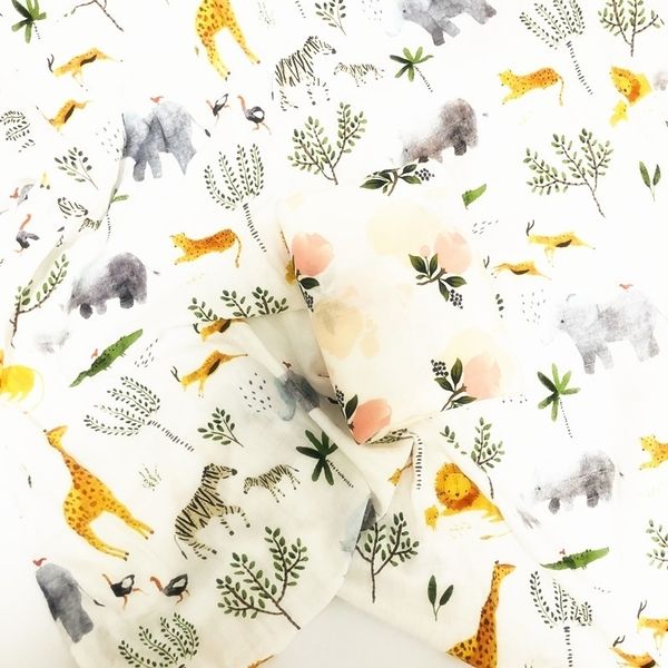 

210g 70% bamboo+ 30% cotton baby swaddle wraps cotton baby muslin blankets newborn 100% bamboo muslin quilt y200109