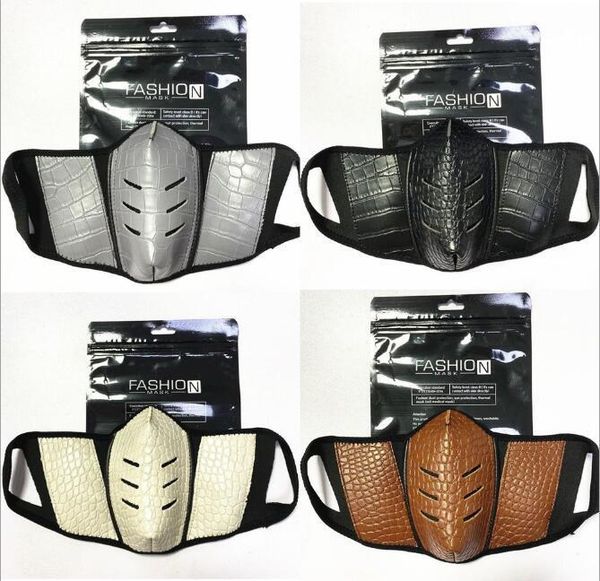 

factoryn09qprint and sports masks outdoor men fashionable women 2020 years pu leather dust proof half face washable repe