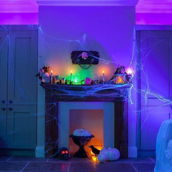 

amawill halloween decorations scary party scene props stretchy cobweb spider web horror halloween bar haunted house decor 7d jllixs ly_bags