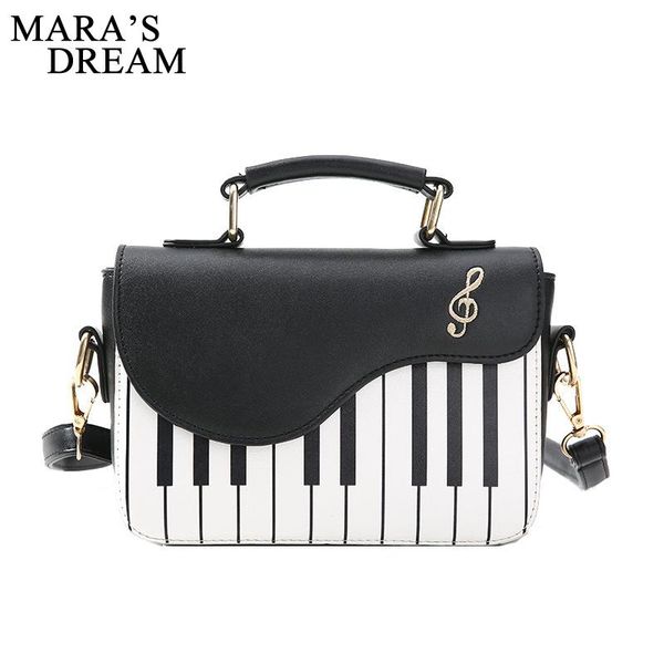 

mara's dream cute piano handbags fashion pu leather casual ladies handbag shoulder bag crossbody messenger totes women flap bags