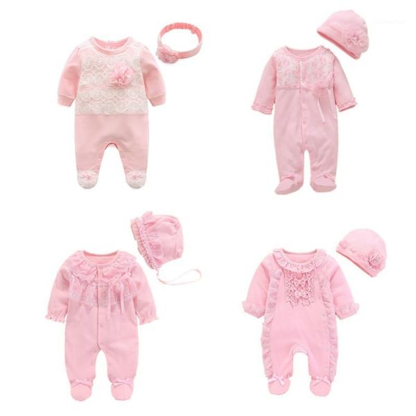 

newborn baby girl footies clothes 0 3 6 months cotton long sleeve princess baby jumpsuit with footies outfit girl clothing1, Blue