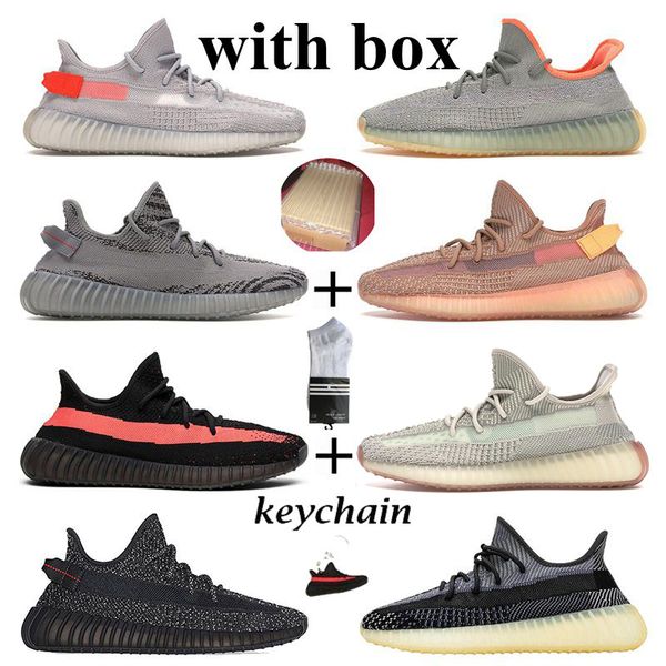 

with box kanye west v2 running shoes men zyon asriel zebra cream desert sage sports sneakers mens trainers breathable women outdoor 36-46
