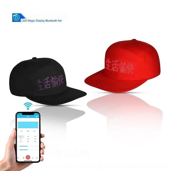 

rkzea display cap and language dynamic graphics multi text luminous mobile sel4 mobile phone bluetooth editing led light-emitting characters