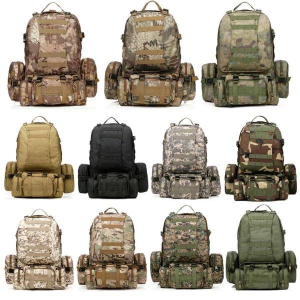 

multifunction tactical backpack camouflage assault camping travel hiking climbing bag outdoor army tactics rucksack