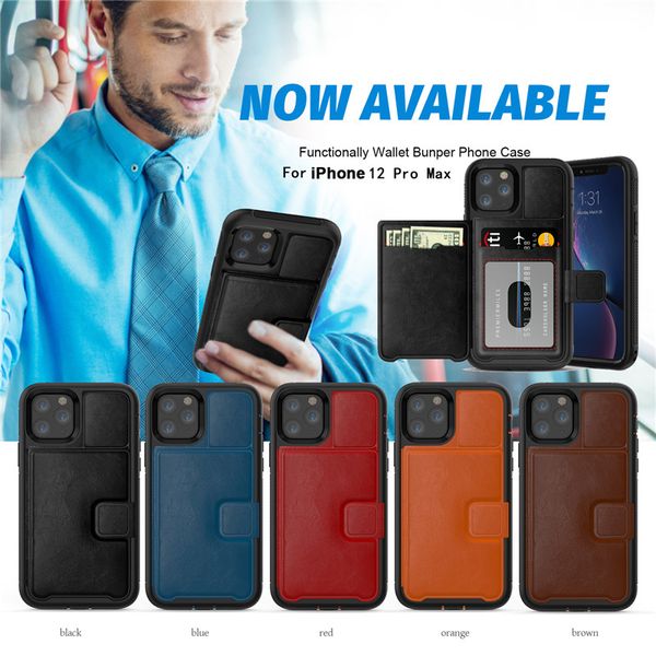 Custodia per telefono a portafoglio in pelle di lusso di lusso per iPhone 12 Mini 11 Pro Max XS Custodia protettiva per borsa in PU di alta qualità