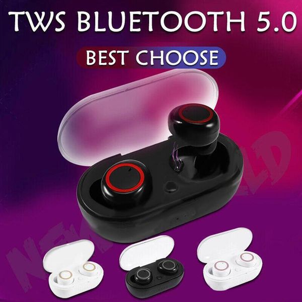 

dt-2 tws earphone 5.0 bluetooth headphone 3d stereo wireless earphone with dual microphone 5.0 in-earphone handsport earbuds