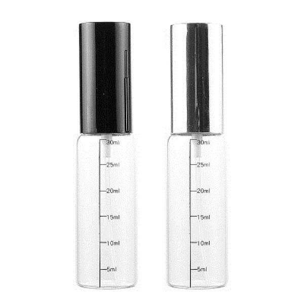 

storage bottles & jars 30ml transparent scale glass bottle spray lotion pump portable refillable perfume travelling cosmetic containers