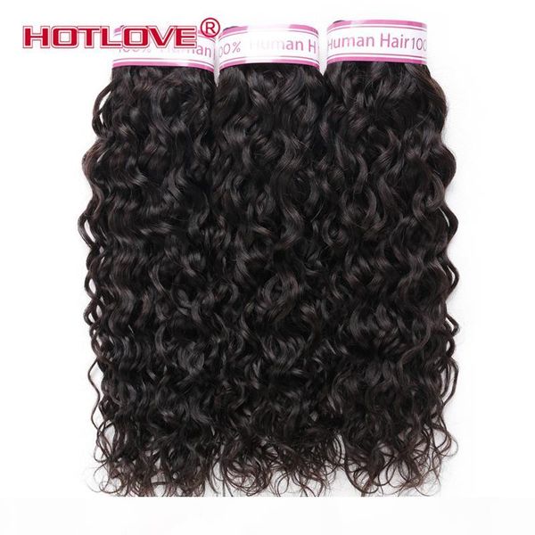 

brazilian hair weave bundles water wave hair weft 3 bundles 4 bundles lot brazilian virgin human hair extensions water wave ing, Black