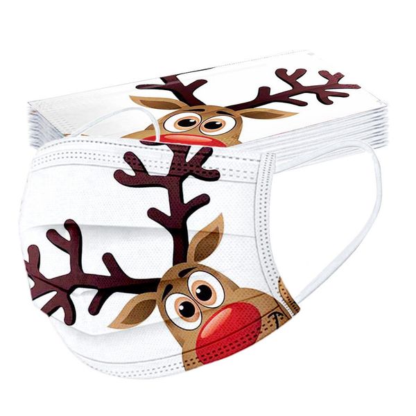 

christmas wholesale face printed 20pc mask disposable masks fast delivery mascarilla masker