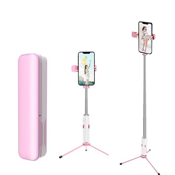 

m1 mini three vertical selfie stick horizontal position folding mobile phone bluetooth pocket one-piece selfie stick