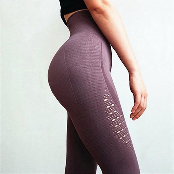 

seamless high waist yoga leggings tights women workout mesh breathable fitness clothing training pants female 5 color1, White;red