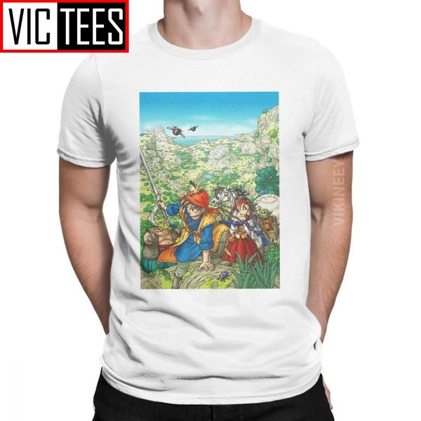

dragon quest t shirt men 100 percent cotton tshirt round neck xi rpg game toriyama games warrior slime s sport hooded sweatshirt hoodie