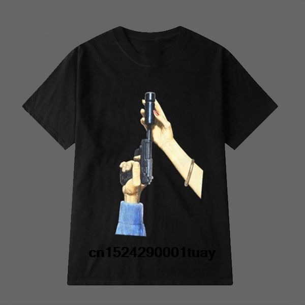 

дизайнеры балахон hip hop streetwear gun printed мода марка лето мужчина вокруг шеи футболки толстовки