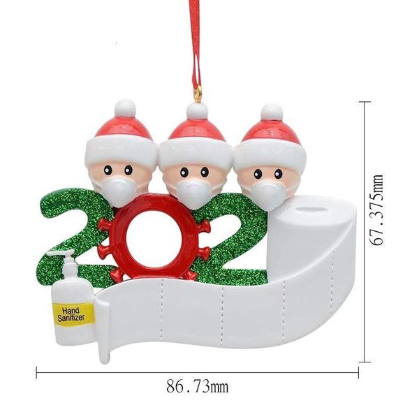 

christmas fashion santa diy name blessing words pvc gift christmas tree decoration pendant various specifications optiona1uq