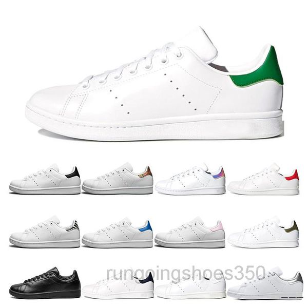 

2019 new designer newsest stan shoes fashion brand smith leather men women classic flats casual shoes khk6