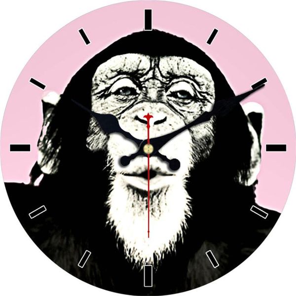 

shabby chic,monkey wall clocks,vintage wall clock,wall watches home decor,large clock animal design