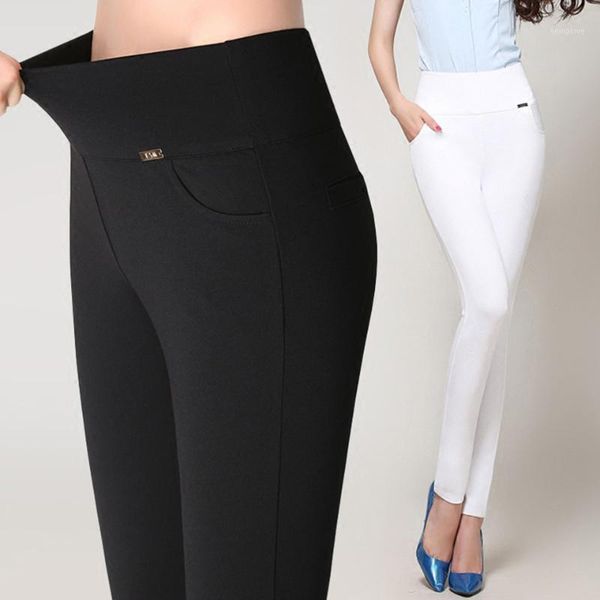 

leggings women plus size high waist stretch legging solid white black red skinny warm velvet pencil pants lady trousers1