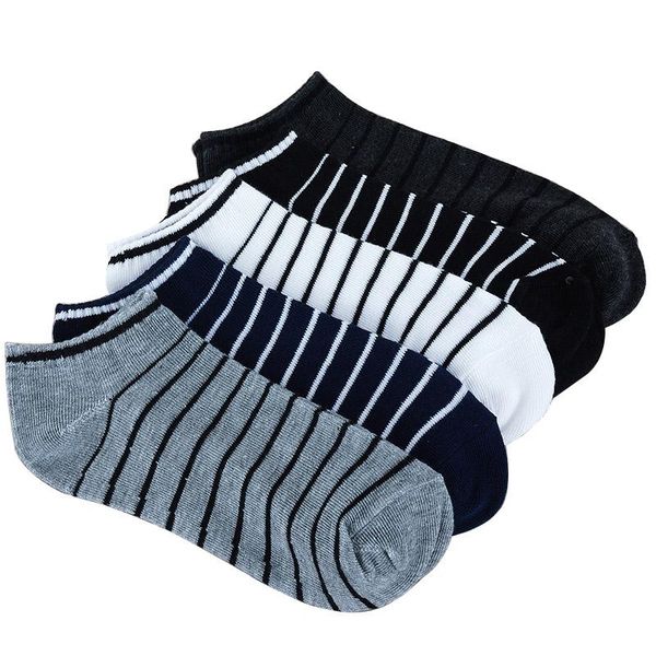 

men's socks 5 colors men sock pairs=10pcs/lot package male summer light stripe cotton short wholesale couples sale, Black