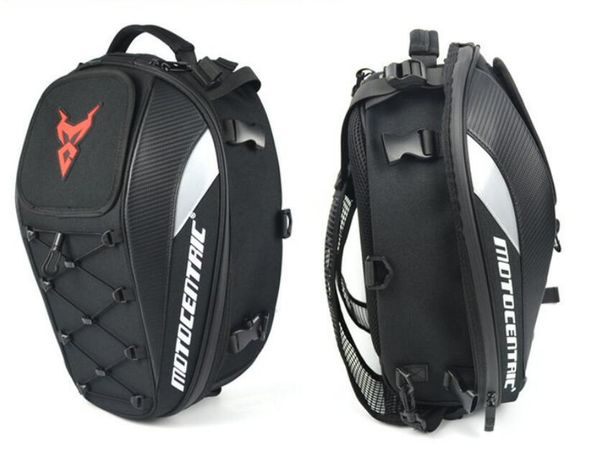

2021 motocentric motorcycle helmet bag back seat bag backpack motorcyclist large capacity rear bag