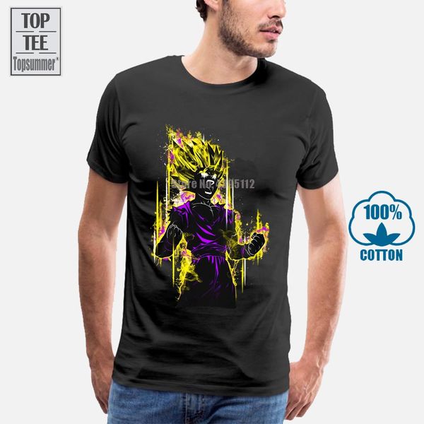 

sport gohan ssj2 shirt gohan saiyan 2 t shirt dbz gohan cell solid color