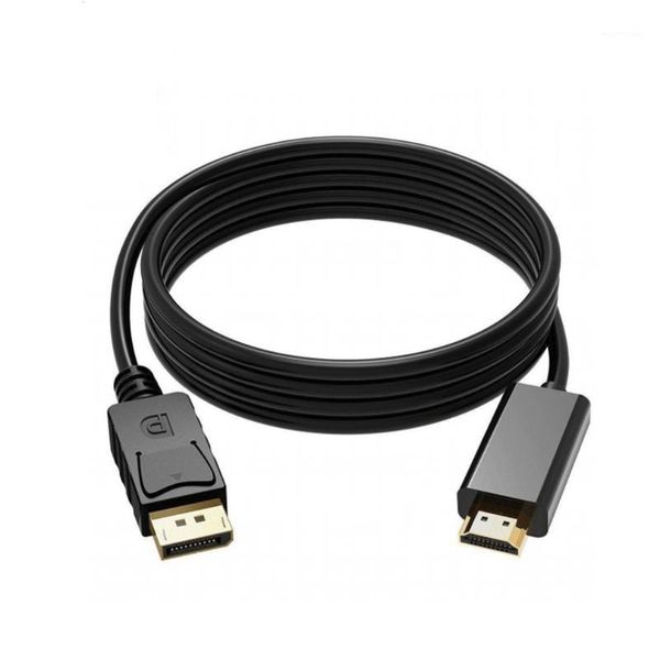 

new 1.8m display port displayport male dp to male cable adapter converter 4k lappc laphd tv cable converter1