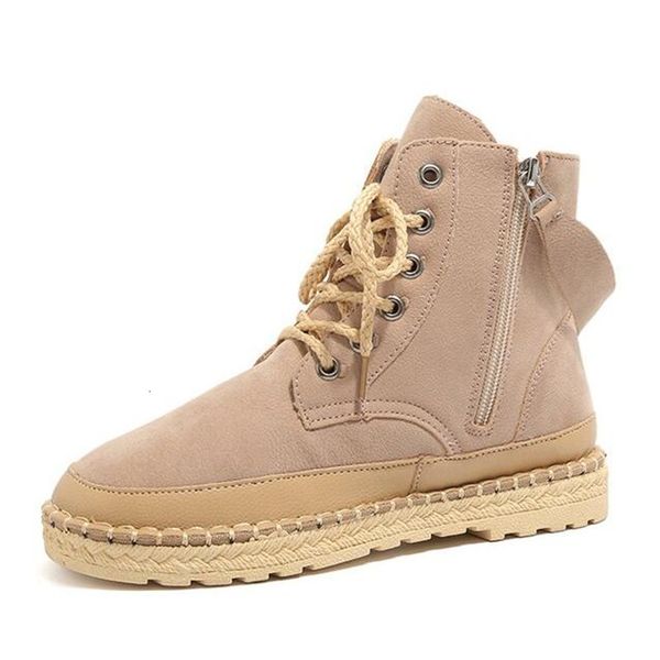 

2021 new snow from handcrafted sewing false toe round feminine shoes make winter warm wool boots 8pm0, Black