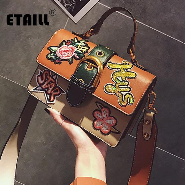 

etaill 2020 embroidered bags luxury flower appliques designer handbags women famous brands handle shoulder crossbody bag