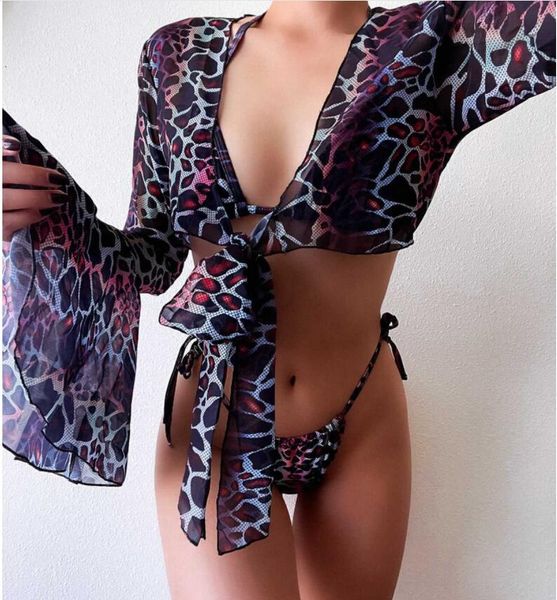 Sexy Smock-Bandage-Bikini. Badebekleidung, beliebter Badeanzug, auf Lager, bedruckte, geteilte Damen-Badeanzüge, Bikinis