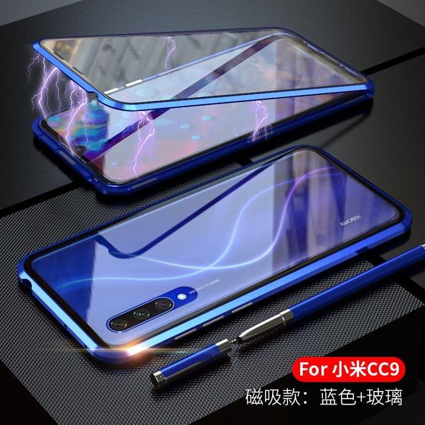 

magnetic case for xiaomi mi cc9 cc9e mi 9 9se dual side tempered glass 360 degree cover metal bumper shell for h bbyxzf