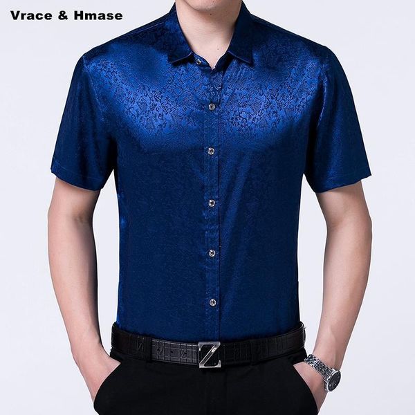 

chinese classical style smart casual fashion loose luxury short sleeve shirt summer 2020 quality silk soft comfortable shirt men1, White;black