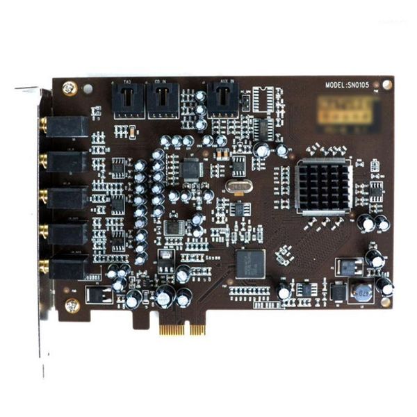 

5.1 sound card pci express pci-e built-in double output interface for pc window xp/7/81