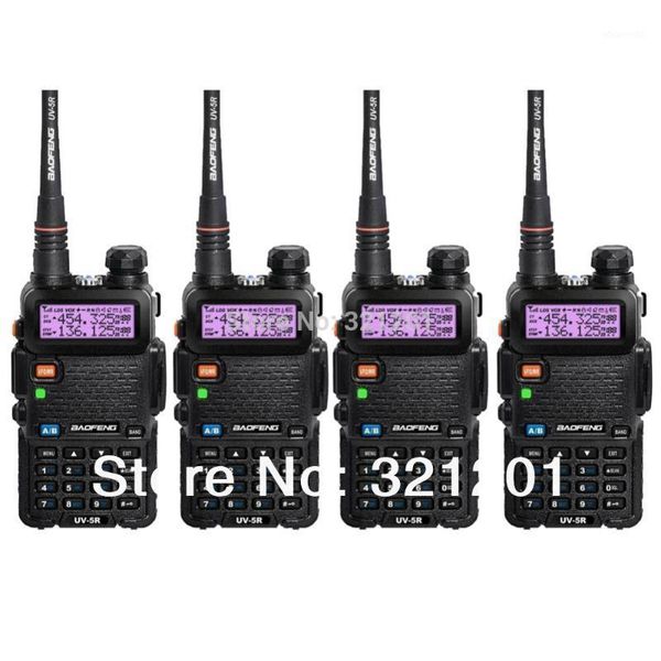 

4-sets new baofeng uv-5r walkie talkie vhf/uhf 136-174/400-520mhz two way radio1