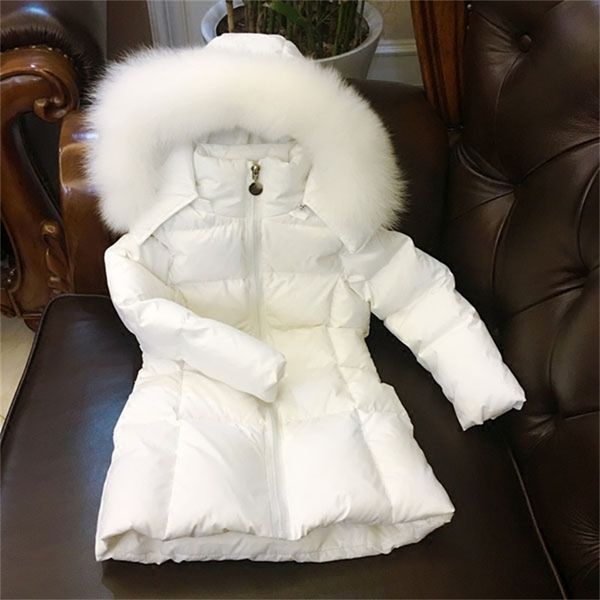 RUSSIA BAMBINI GIACCHINO LUNGO GIELA GIUSTA INVERNALE CASSA DI PESSANZE FREDDE FRESCIALE NATURALE Big Fox Collare per capelli LJ201017