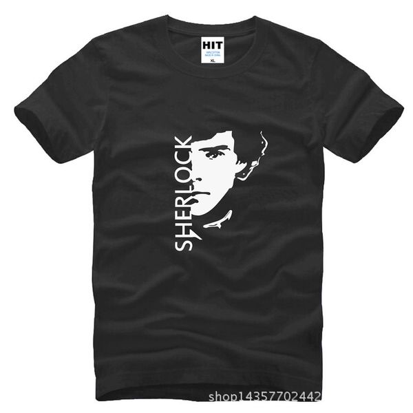 

mens men short sleeve round neck t-shirt sherlock holmes t shirt tv movie mens plus size camisetas hombre sport hooded sweatshirt hoodie