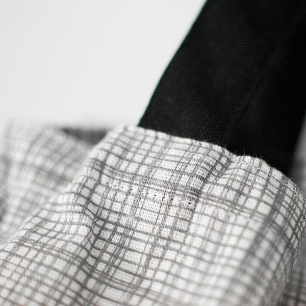 

yile open нет подкладки хлопковое белье eco shopping tote bag bag grey mini check black rest c12b h bbyjyt