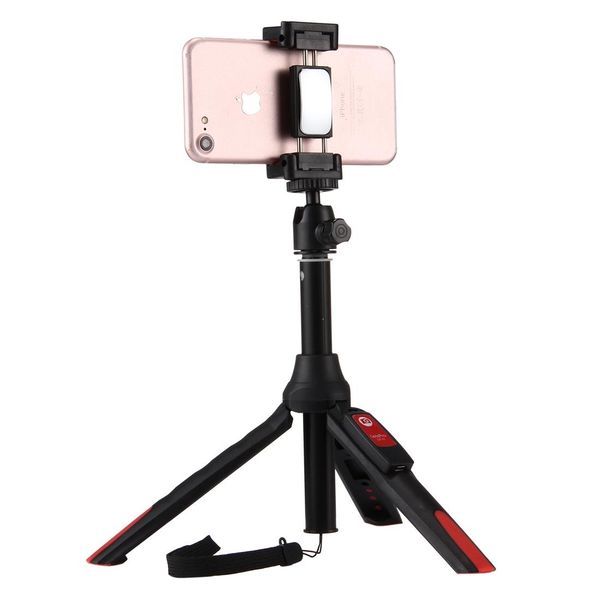 

20-68cm grip foldable tripod holder multi-functional selfie stick extension monopod with phone clip remote control for iphone galaxy huawe