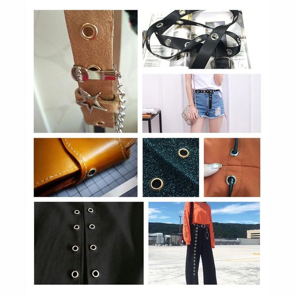 

500sets metal eyelets 17 colors rivets 5mm buttonholes buckle for diy leathercraft shoes belt cap bag tags clothing accessorie bbygxw bwkf