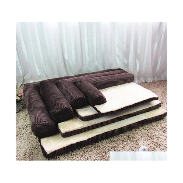 

2020 fashion pet bed cushion dog cat warm soft pad winter washable warm kennel for cat puppy plus size drop shipping eqdlx