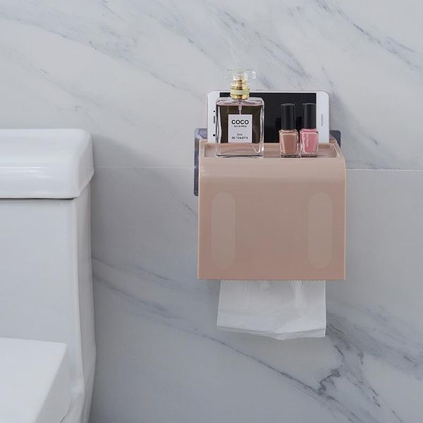 

toilet paper rack toilet tissue box punching-creative roll waterproof paper drawer