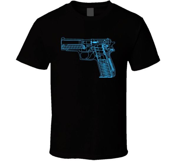 

gun pistol negative art design drawing parody cool casual pride men new fashion sport hooded sweatshirt hoodie t shirt