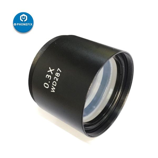 

phonefix wd287 wd177 0.5x 1.0x 2.0x trinocular stereo microscope objective lens for phone repair auxiliary lens barlow