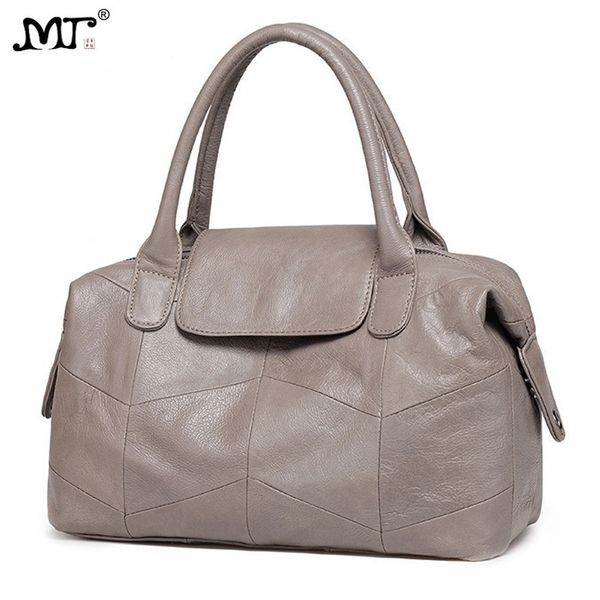 

mj women handbag genuine leather female solid real cow leather shoulder bag large capacity crossbody bags for women ladies tote c0121