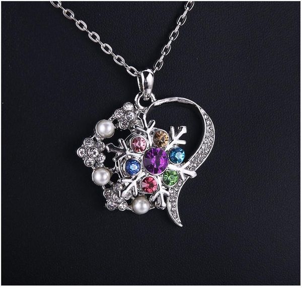 

h snap jewelry boom life snap buttons necklaces link chain 60cm with crystal pendant fit 18/20mm snap buttons jewe bbyfhp, Silver