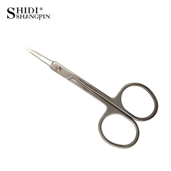 

удаление 1шт нержавеющей стали макияж scissor брови красоты маникюр ресницы триммер ножницы волос стороны макияж maquiagem инструменты yxlsf