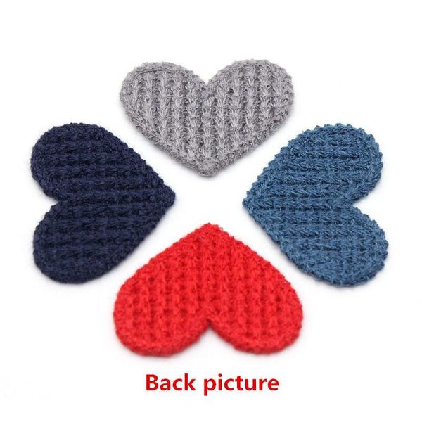

3m 20pcs mini heart cotton knitting flower for home hat shoes clothing decoration scrapbooking diy handmade crafts acc jllyah
