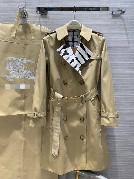 

2021 designer women's trench coat milan runway long sleeves lapel neck women's long coat coats women 0106-20, Tan;black