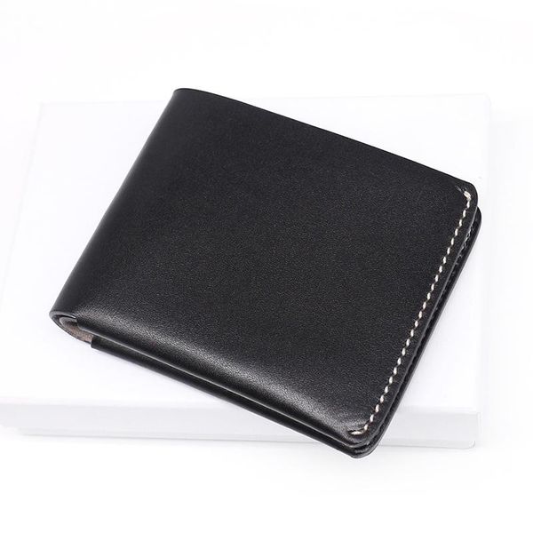 

hbp 2022 fashion genuine leather men wallet leisure women wallet leather purse for men card holders wallet c62105, Red;black